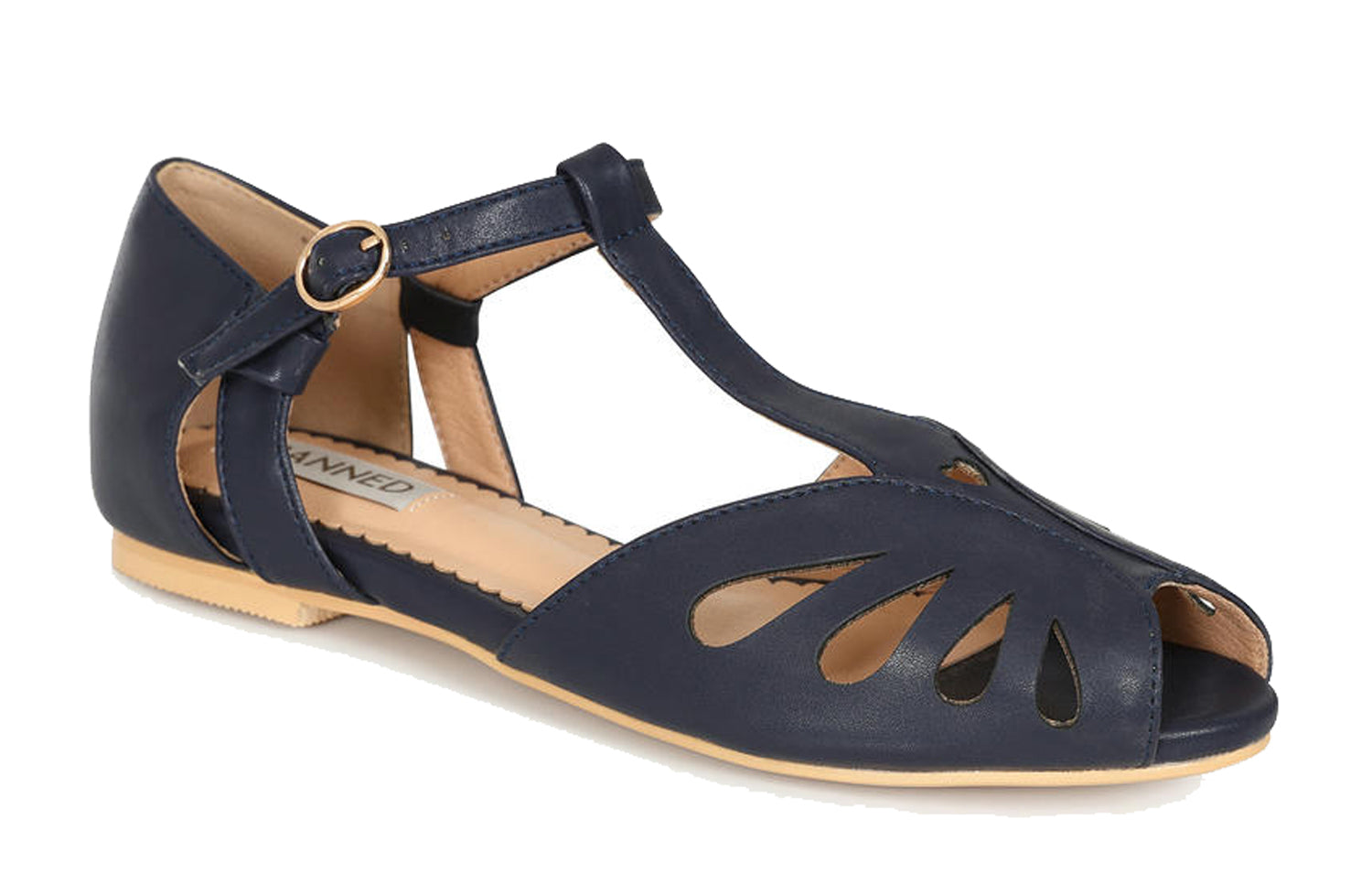 Banned_SECRET_LOVE_Retro_CUT-OUT_Dapper_Riemchen_Peeptoe_SANDALEN_Flats_-_Navyblau-1