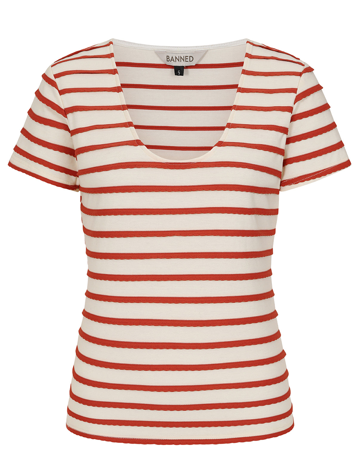 Banned_SUMMER_ETHEL_Retro_Streifen_Sailor_Scallop_Trim_Oberteil_SHIRT_-_Rot-Creme-18ijv87KBcElad