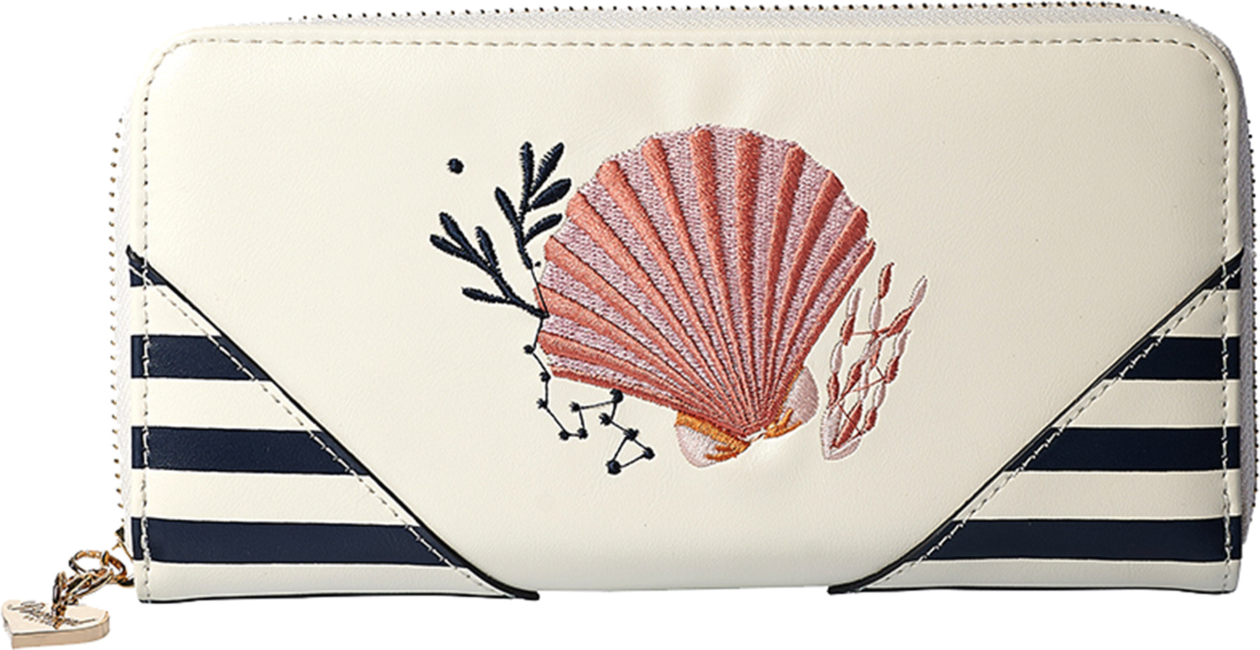 Banned_SUMMER_SHELL_Sailor_NAUTICAL_EMBROIDERED_BOAT_Streifen_Wallet_GELDBEUTEL_Portemonnaie_killer_kirsche_1