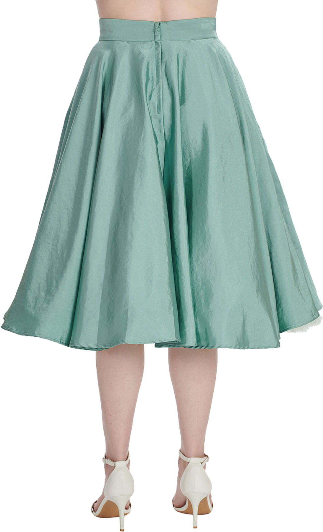 Banned_SUMMER_SILKY_Vintage_HIGH_WAIST_Satin_SWING_SKIRT_Tellerrock_-_Mint_Killer_Kirsche-4