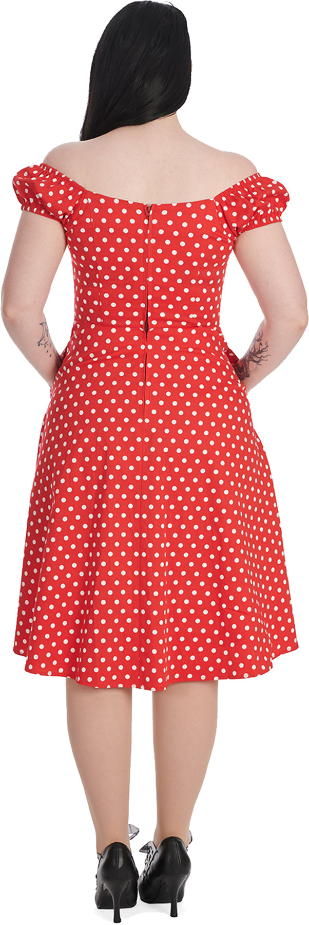 Banned_SWEET_SPOT_Punkte_Polka_DOT_Kurzarm_50s_SWING_DRESS_Kleid_-_Rot_killer_kirsche_5NYYRhliHZDAAP