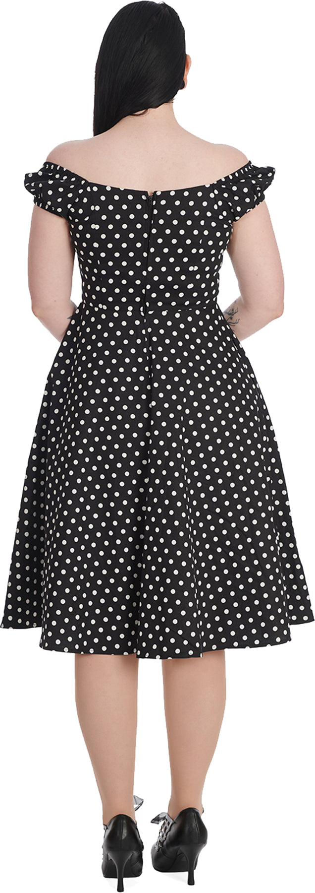 Banned_SWEET_SPOT_Punkte_Polka_DOT_Kurzarm_50s_SWING_DRESS_Kleid_killer_kirsche5