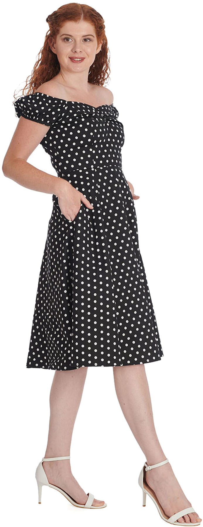 Banned_SWEET_SPOT_Punkte_Polka_DOT_Kurzarm_50s_SWING_DRESS_Kleid_killer_kirsche_4TlycFwDNrJ4Ns
