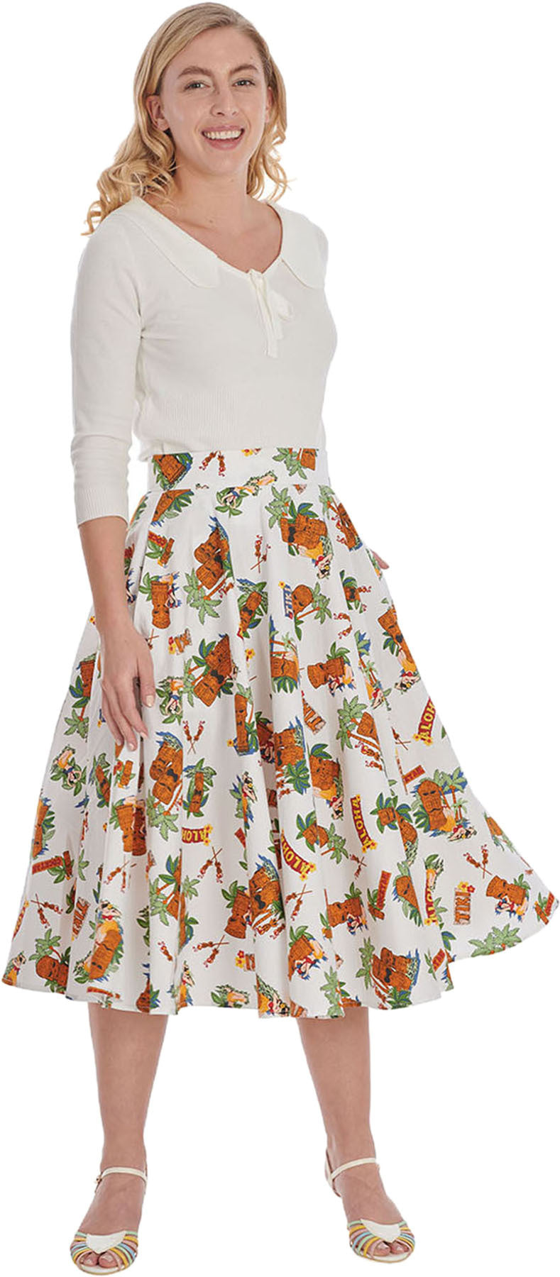 Banned_TIKI_CLUB_Tropical_HULA_GIRL_High_Waist_50s_SWING_SKIRT_Tellerrock_Killer_Kirsche-2