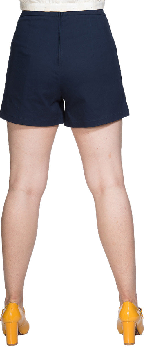 Banned_TOUCAN_Tropical_Retro_TUKAN_Embroidery_High_Waisted_SHORTS_Navy-2