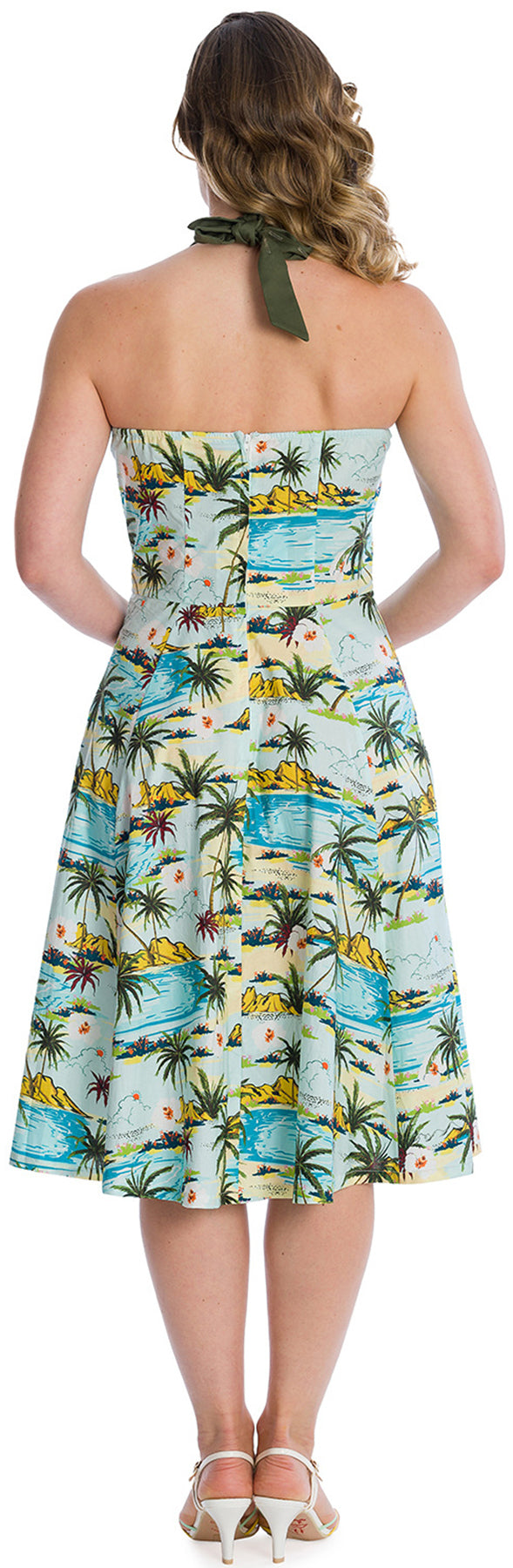 Banned_TROPICAL_PALMS_FIT_and_FLARE_Vintage_Tropical_TIKI_Neckholder_Dress_KLEID_killer_kirsche_4
