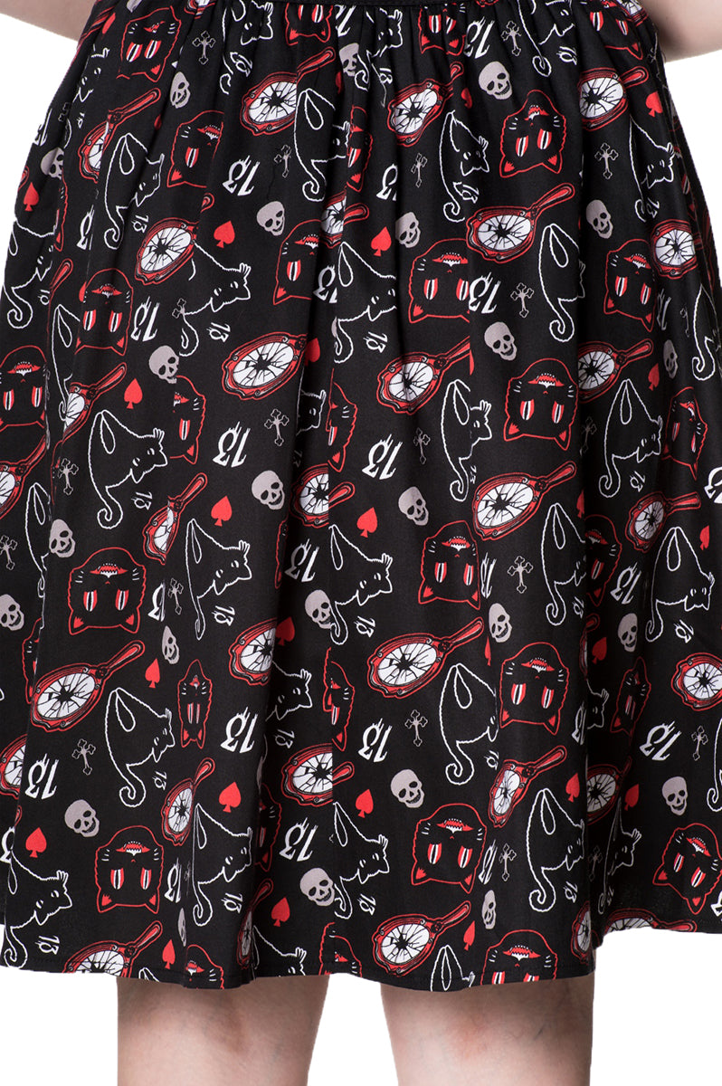 Banned_TWO_FACED_Spooky_Cat_SKULL_Sweetheart_Retro_SWING_DRESS_Kleid-3