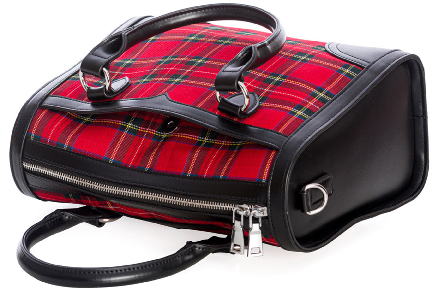 Banned_UPTOWN_GIRL_Vintage_PEPITA_CHECK_Karo_50s_HENKELTASCHE_Handbag_-_Rot_killer_kirsche_3gHhTKssbY6e6c