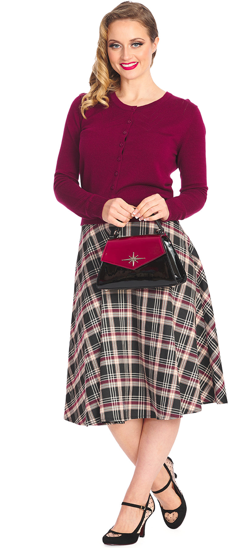 Banned_WINTER_DREAMING_Vintage_KARO_Tartan_Tellerrock_SWING_SKIRT_killer_kirsche_3