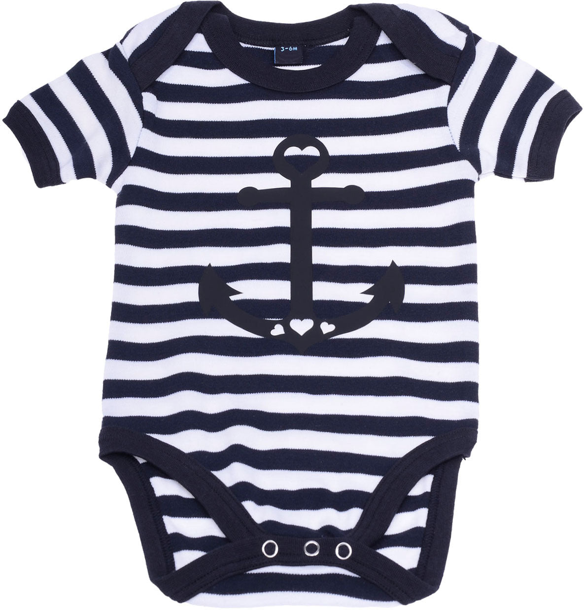 Black_ANCHOR_and_HEART_Stripes_SAILOR_Kurzarm_Baby_Body_-_schwarz_weiss_killer_kirsche