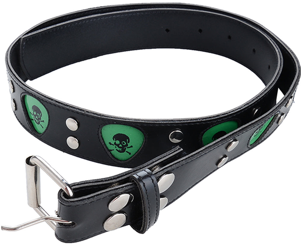 Black_GUITAR_PICK_Skull_Belt_Guertel_-_Gruen_killer_kirscheyi9VEodofQCCI