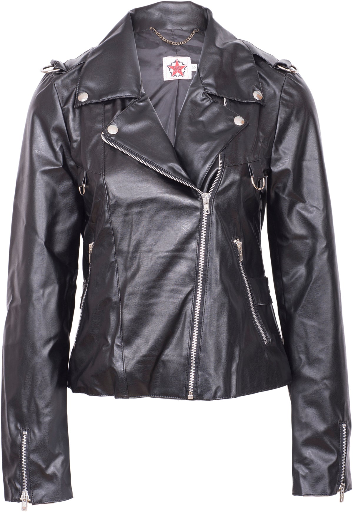 Black_Pistol_SKY_Lederoptik_Gothic_Lady_BIKER_JACKET_Jacke