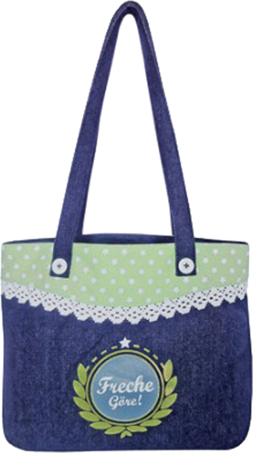 Bluemchen_Ko_FRECHE_GoeRE_Retro_Star_Denim_JEANS_Bag_TASCHE