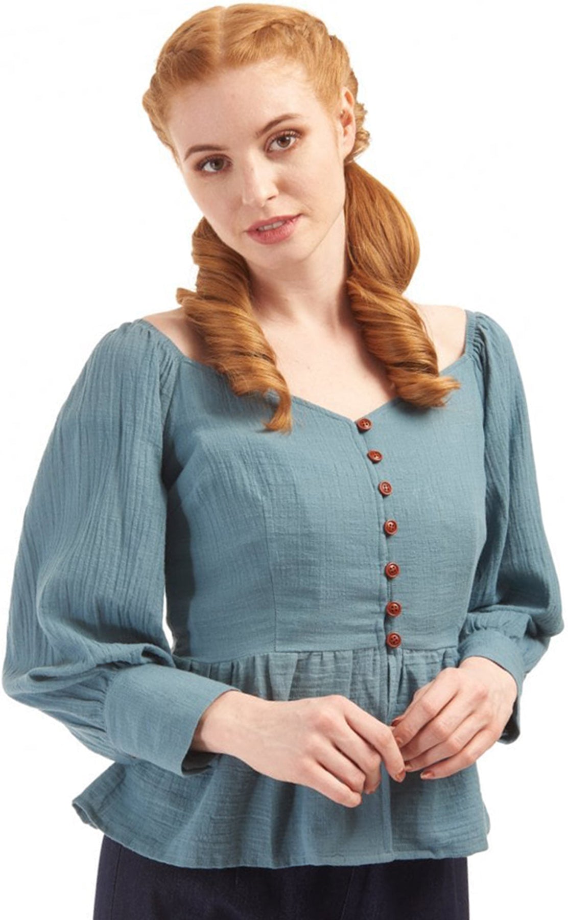 Bright_Beautiful_AURORA_Vintage_BUTTONED_Langarm_BLOUSE_Bluse_SHIRT_killer_kirsche