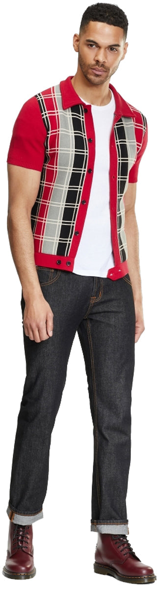 COLLECTIF_MENSWEAR_LUCA_CHECK_SHORT_SLEEVE_Kurzarm_HERREN_Strickjacke_CARDIGAN_killer_kirsche_3u6eYW5ERjo2Jv