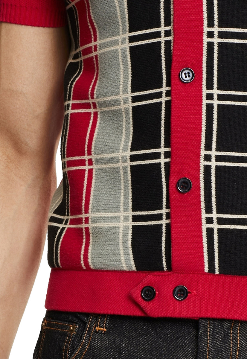 COLLECTIF_MENSWEAR_LUCA_CHECK_SHORT_SLEEVE_Kurzarm_HERREN_Strickjacke_CARDIGAN_killer_kirsche_6nmqtsaDnJHVrj