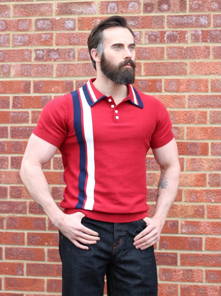 COLLECTIF_PERU_DOUBLE_STRIPED_POLO_Vintage_KNITTED_Streifen_Feinstrick_Kurzarm_POLO_SHIRT_killer_kirsche_2