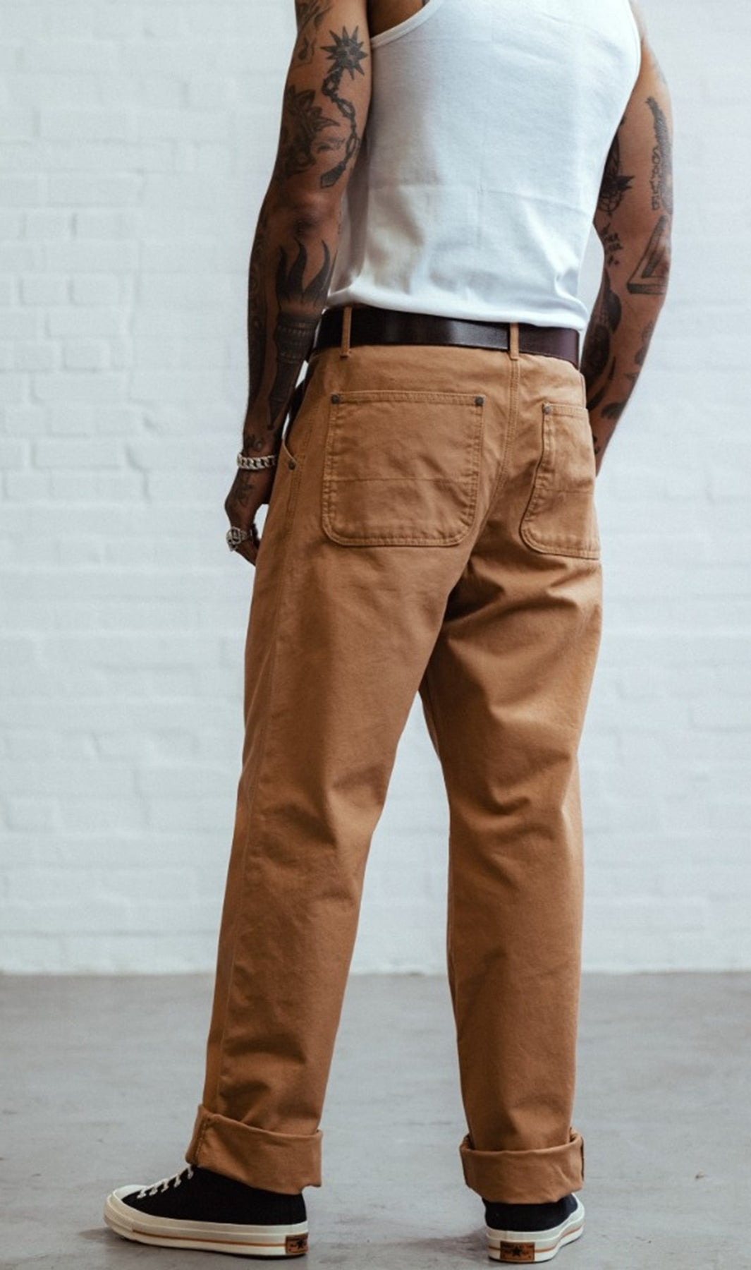 Chet_Rock_CALEB_Retro_WORKWEAR_Oldschool_SLIM_FIT_JEANS_Hellbraun_killer_kirsche_5q3L8XOsqXhNO3
