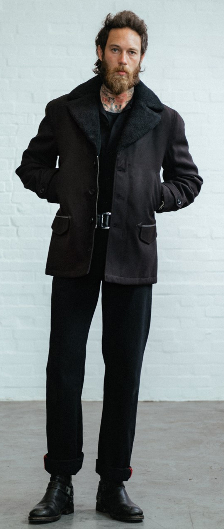 Chet_Rock_DAVE_Retro_TEDDY_Langarm_HERREN_Kurzmantel_JACKE_killer_kirsche_46PMGg2dlM4JBF