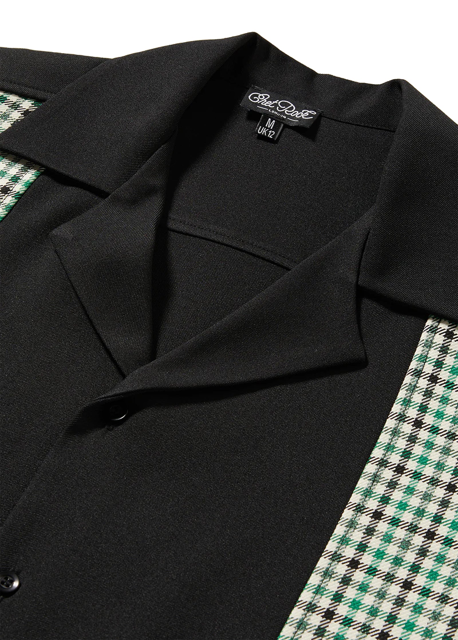 Chet_Rock_DONALD_RETRO_DOGTOOTH_Hahnentritt_Kurzarm_BOWLING_HEMD_Shirt-2