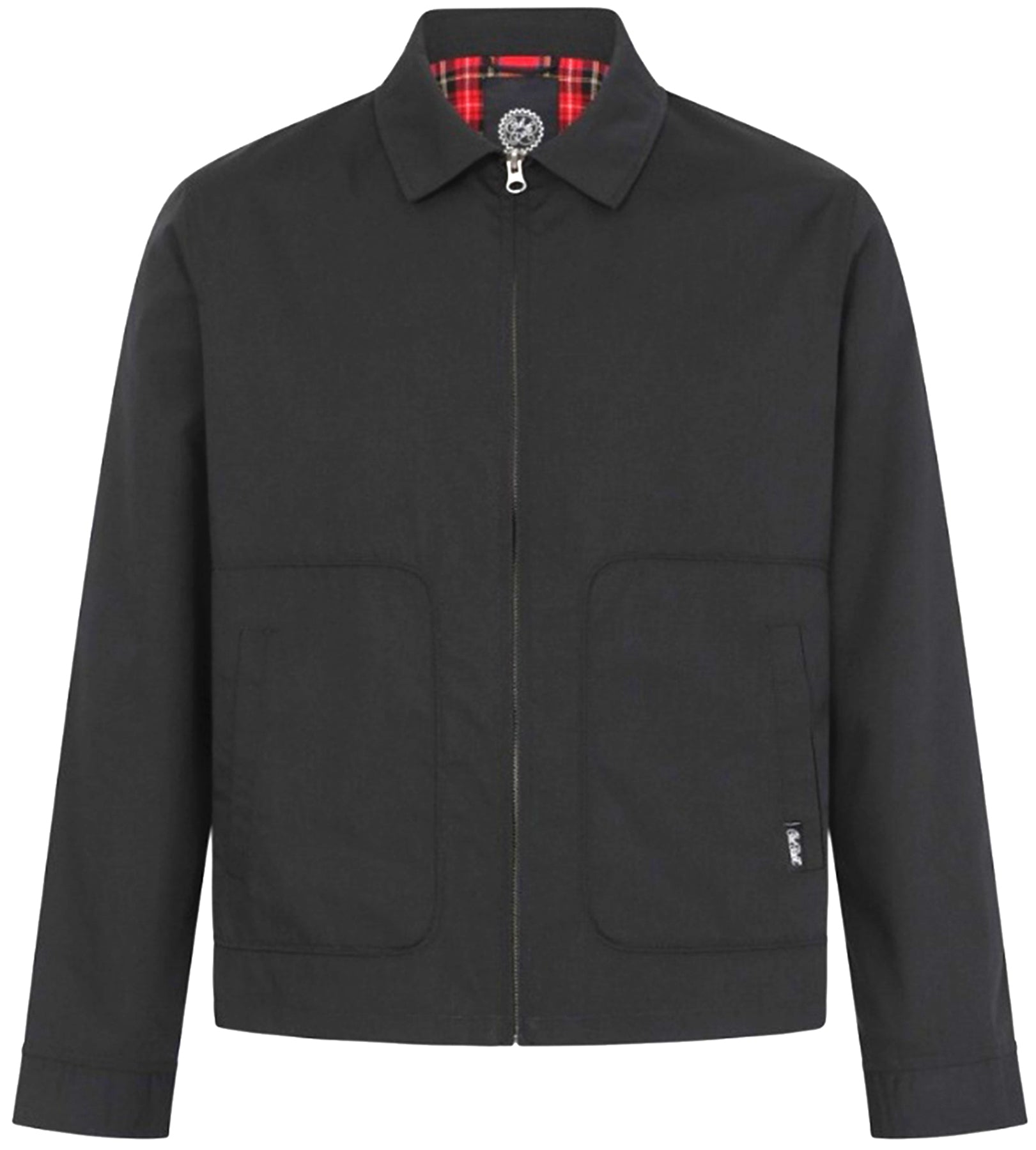 Chet_Rock_FRANK_DRIZZLER_Classic_Workwear_Tartan_JACKE_-_Schwarz_killer_kirsche_1