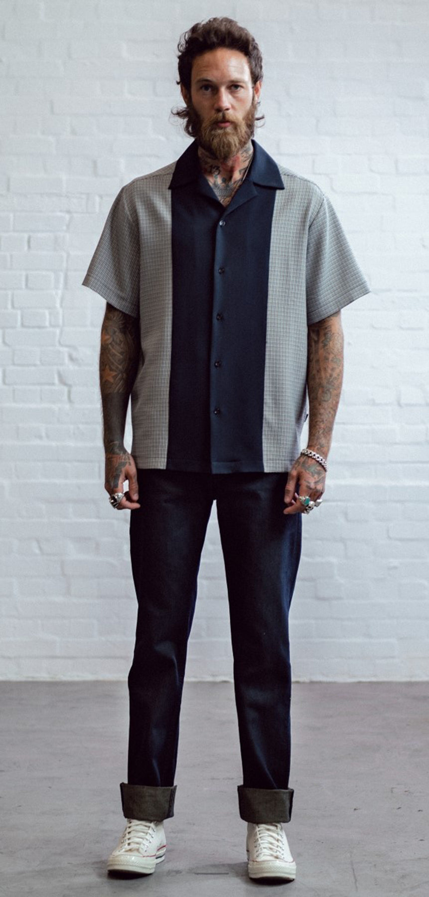 Chet_Rock_JOE_Retro_KARO_Tartan_CHECK_Loose_Fit_KURZARM_Shirt_HEMD_killer_kirsche_4jYJOo70rfs2Gp