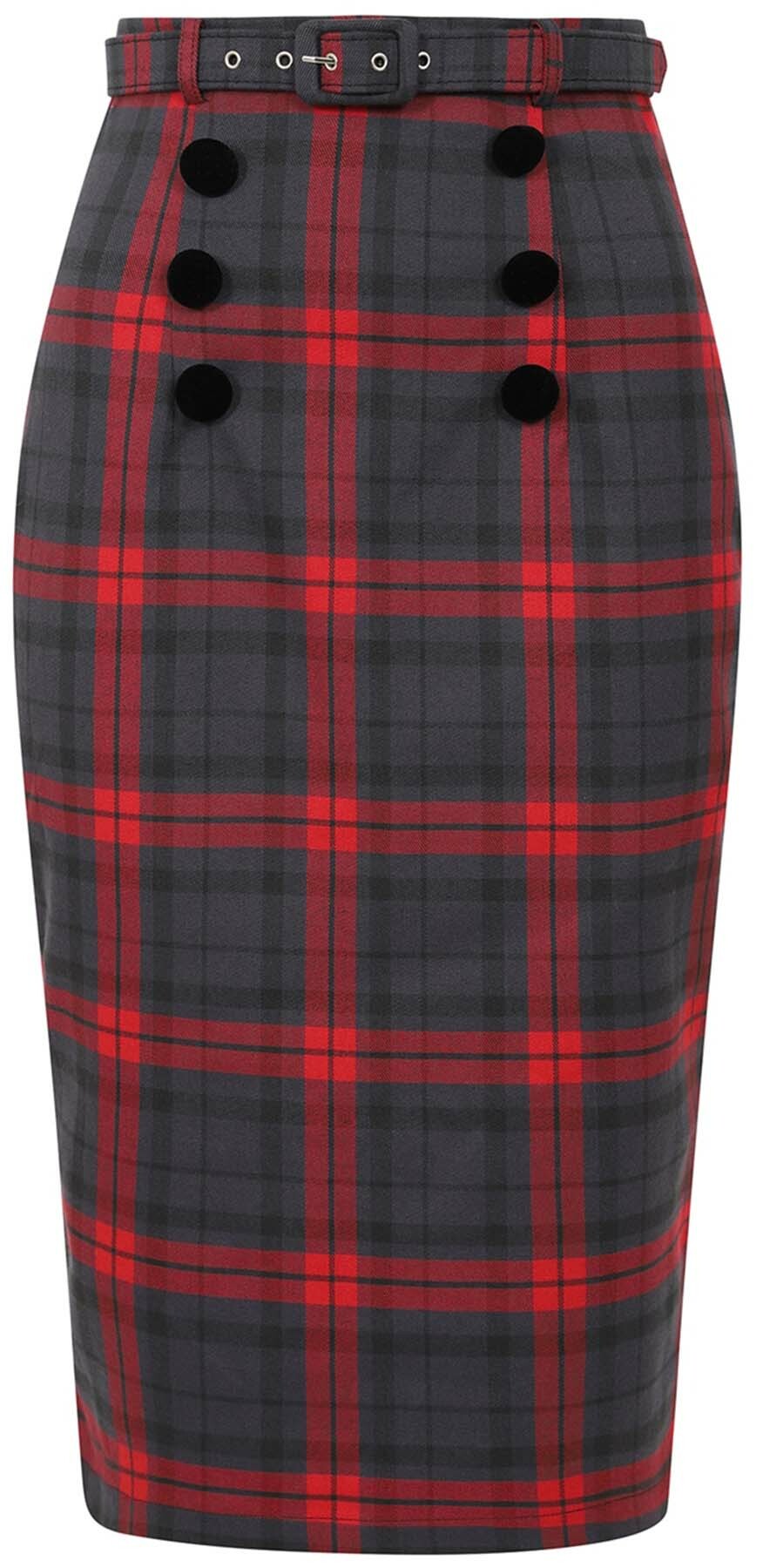 Collectif_AGATHA_Retro_Karo_SMOKY_CHECK_Vintage_PENCIL_Skirt_ROCK_killer_kirsche_3
