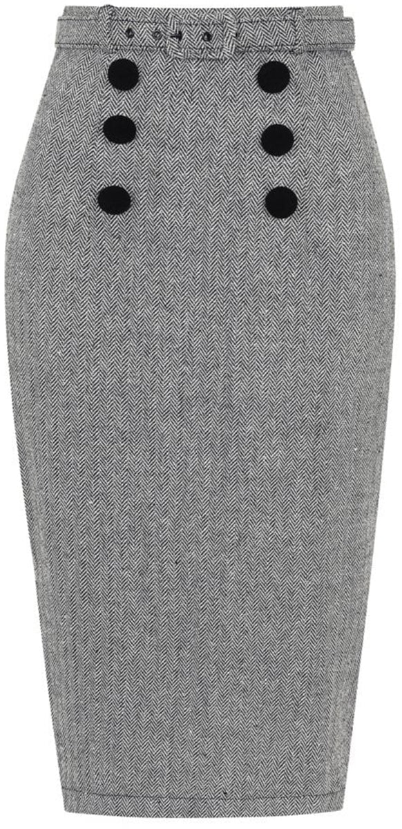 Collectif_AGHATA_Vintage_HERRINGBONE_High_Waist_PENCIL_SKIRT_Bleistiftrock-23hkXo1aweveKx