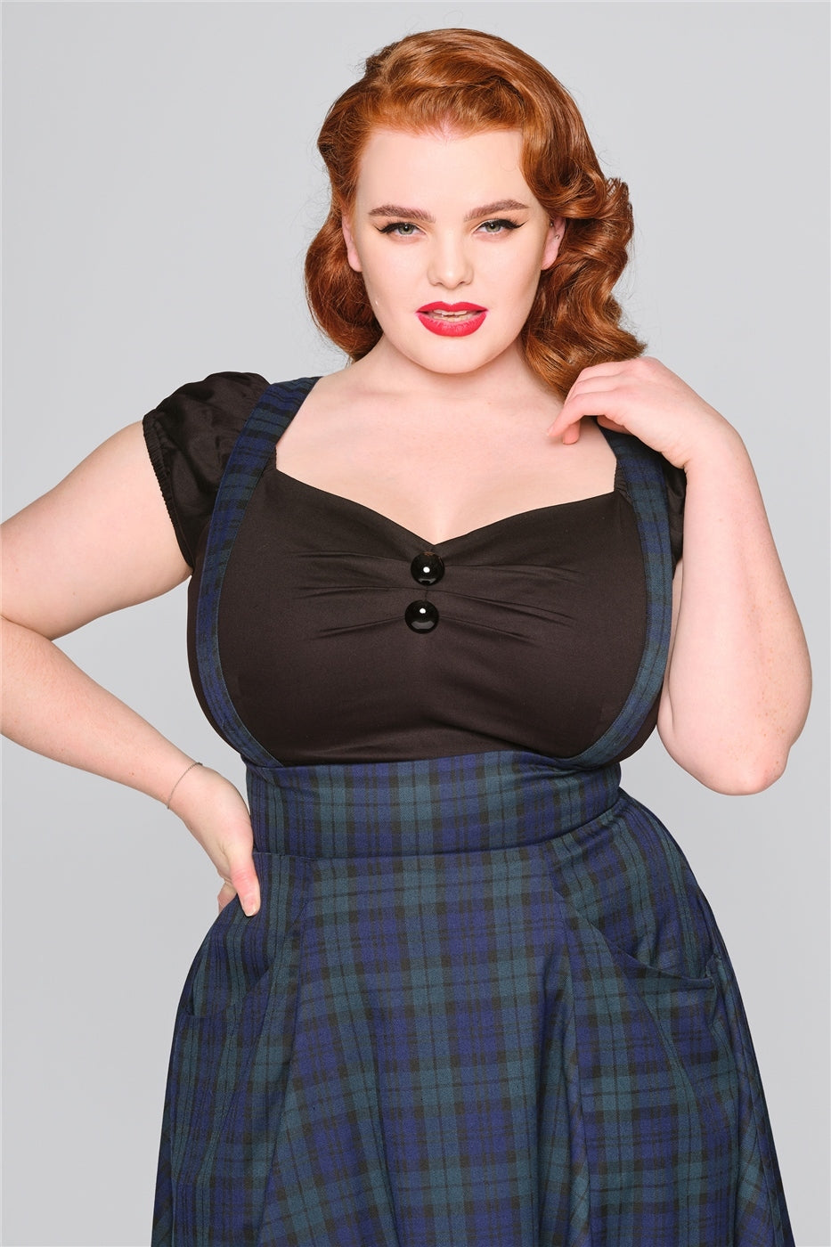 Collectif_ALEXA_BLACKWATCH_Vintage_Check_Tartan_TRaeGER_Suspenders_SWING_SKIRT_Rock-2ph46Y1AxI8gyf