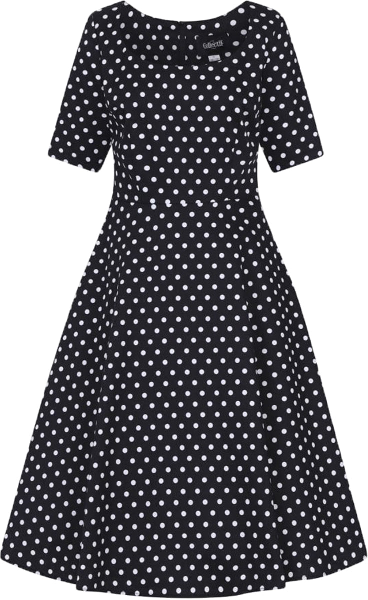 Collectif_AMBER_50s_Punkte_POLKA_DOT_Rundhals_Halbarm_SWING_DRESS_Kleid-2lovLAq386pHnA