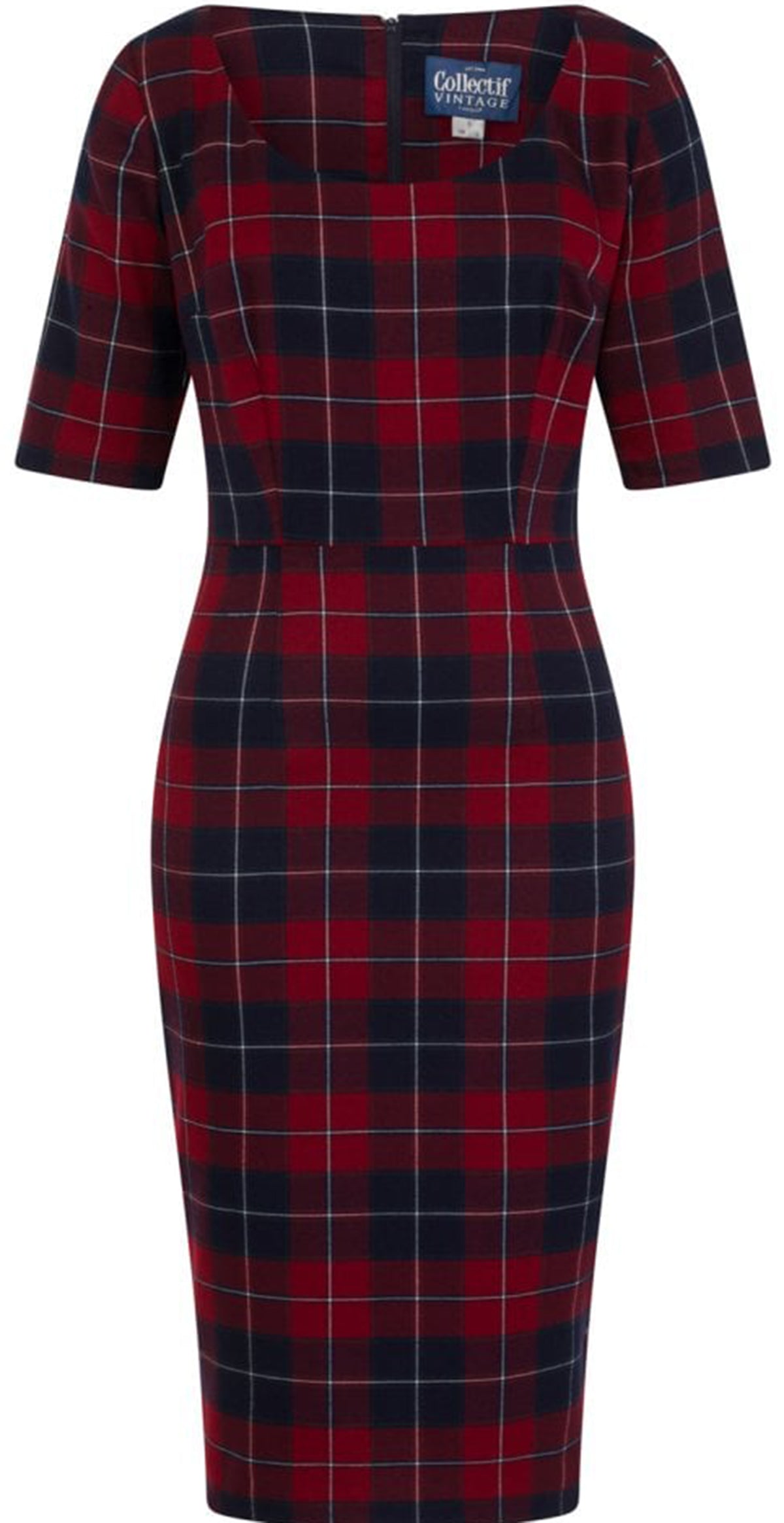 Collectif_AMBER_Ginsburg_TARTAN_Check_Vintage_Bleistiftkleid_PENCIL_Dress-2jW5EPxDeWdcPl