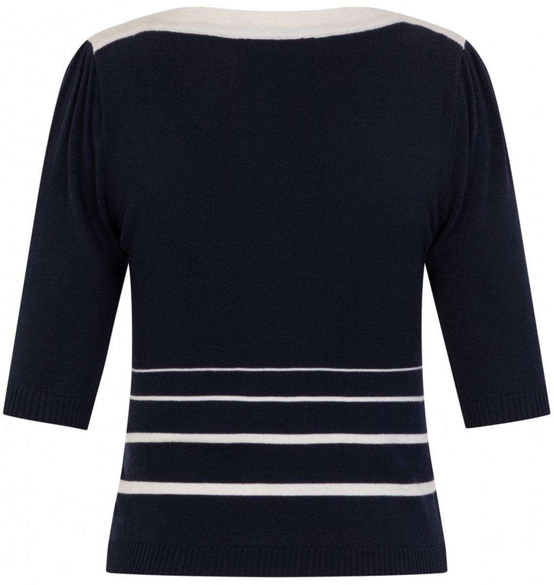 Collectif_ARMANDA_Vintage_LOBSTER_Striped_Halbarm_JUMPER_Pullover_Navy-3