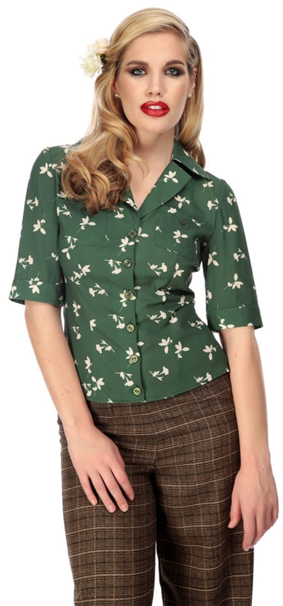 Collectif_AUBREY_Vintage_PRESSED_FLORAL_V-Neck_Collar_SHIRT_Bluse-1