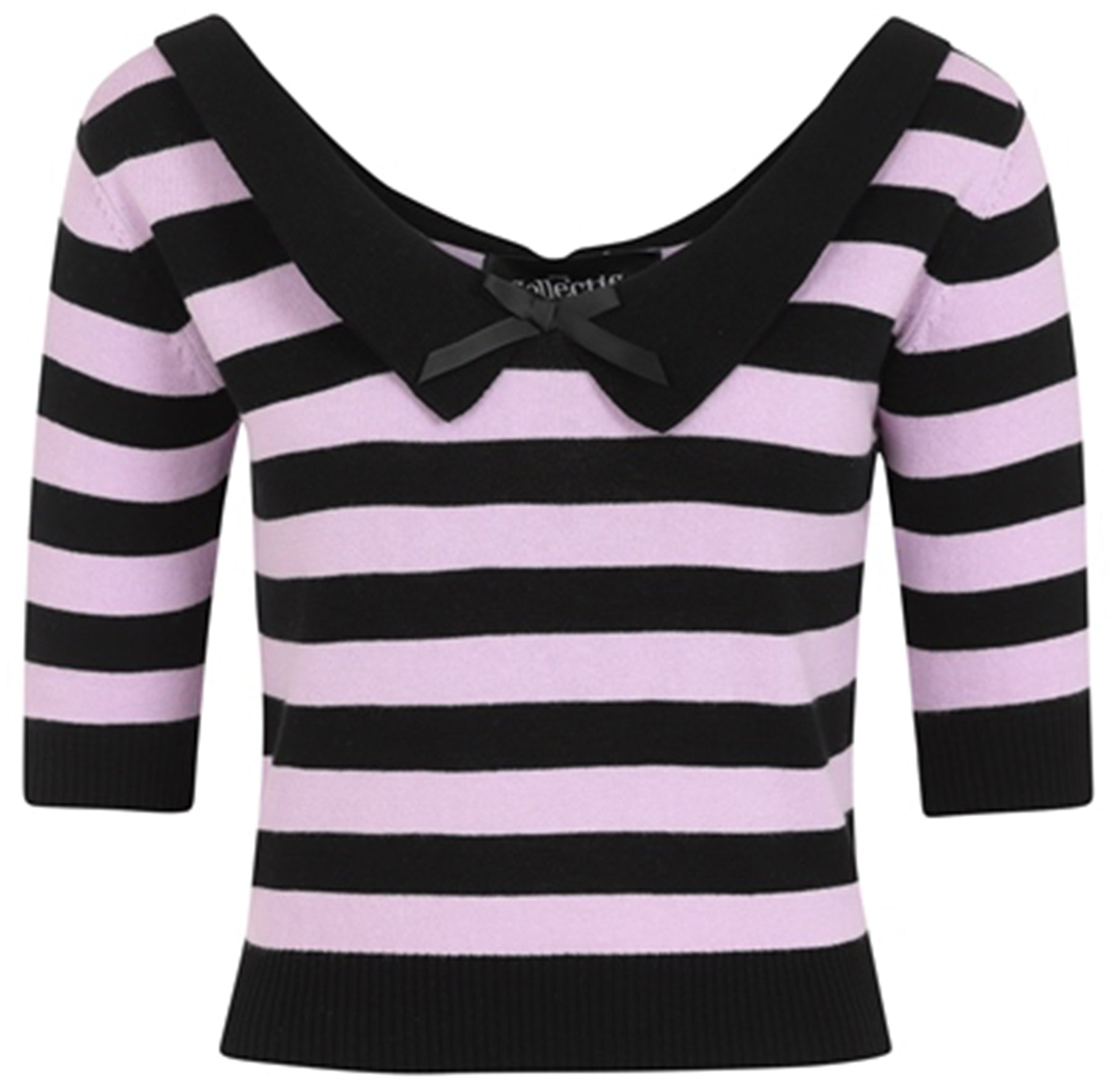 Collectif_BABETTE_Vintage_STIPEd_Streifen_dreiviertel_Arm_JUMPER_Pullover__killer_kirsche_0