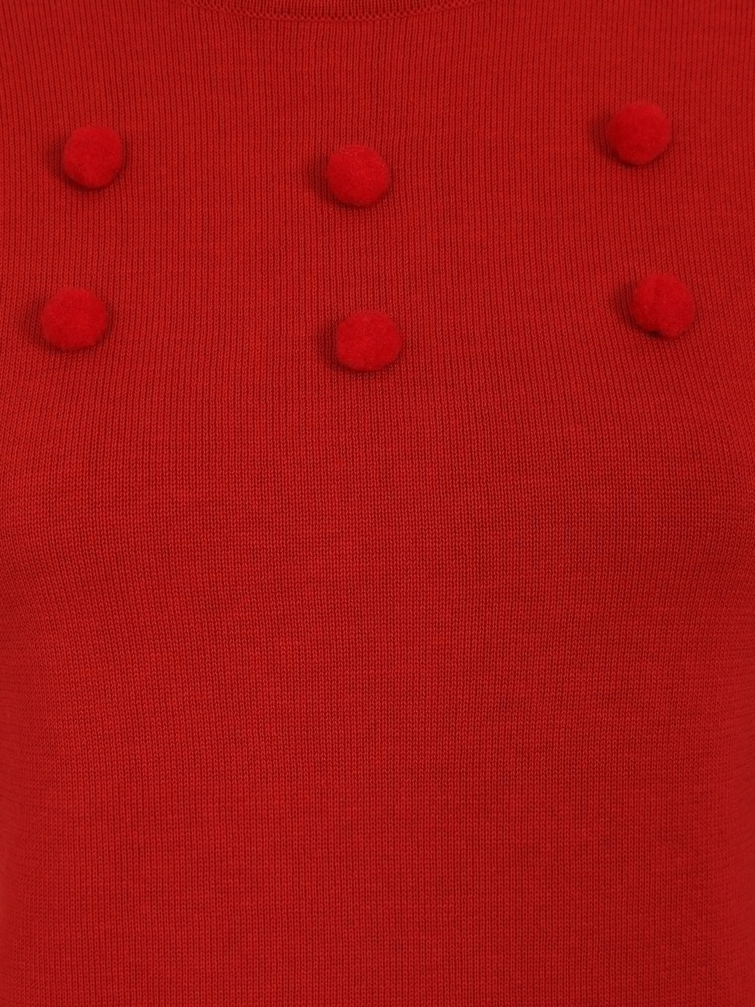 Collectif_BARBARA_POM_POM_Feinstrick_Langarm_Retro_PULLOVER_Oberteil_Orange_killer_kirsche_4