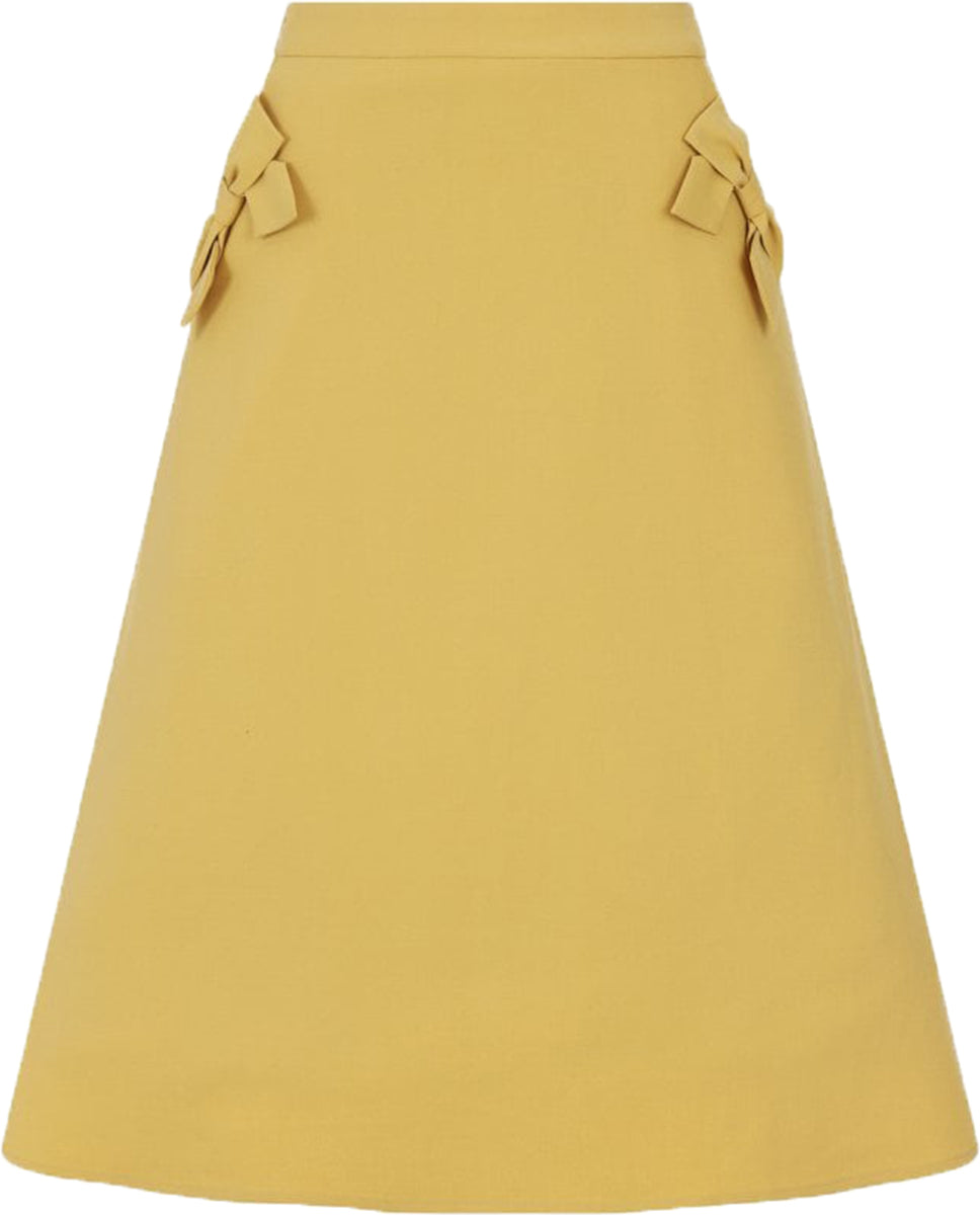 Collectif_BEAU_Vintage_SCHLEIFEN_Bow_A-Linie_SWING_SKIRT_Rock_Senfgelb-2