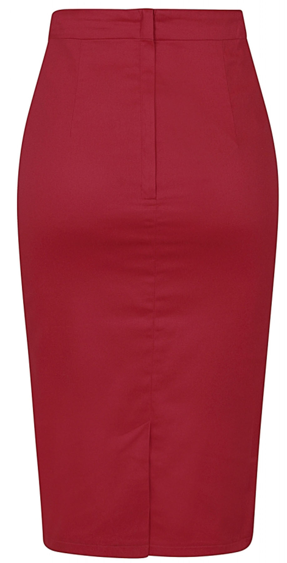 Collectif_BETTINA_Plain_50s_BUTTONS_High_Waist_PENCIL_SKIRT_Retro_Bleistiftrock_Rot_killer_kirsche__6