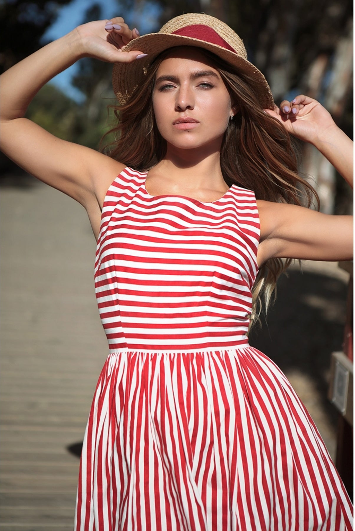 Collectif_CANDICE_Vintage_STRIPED_Streifen_Two-Tone_Traeger_SWING_DRESS_Kleid_killer_kirsche_2Fx2cVYbX9LOHa