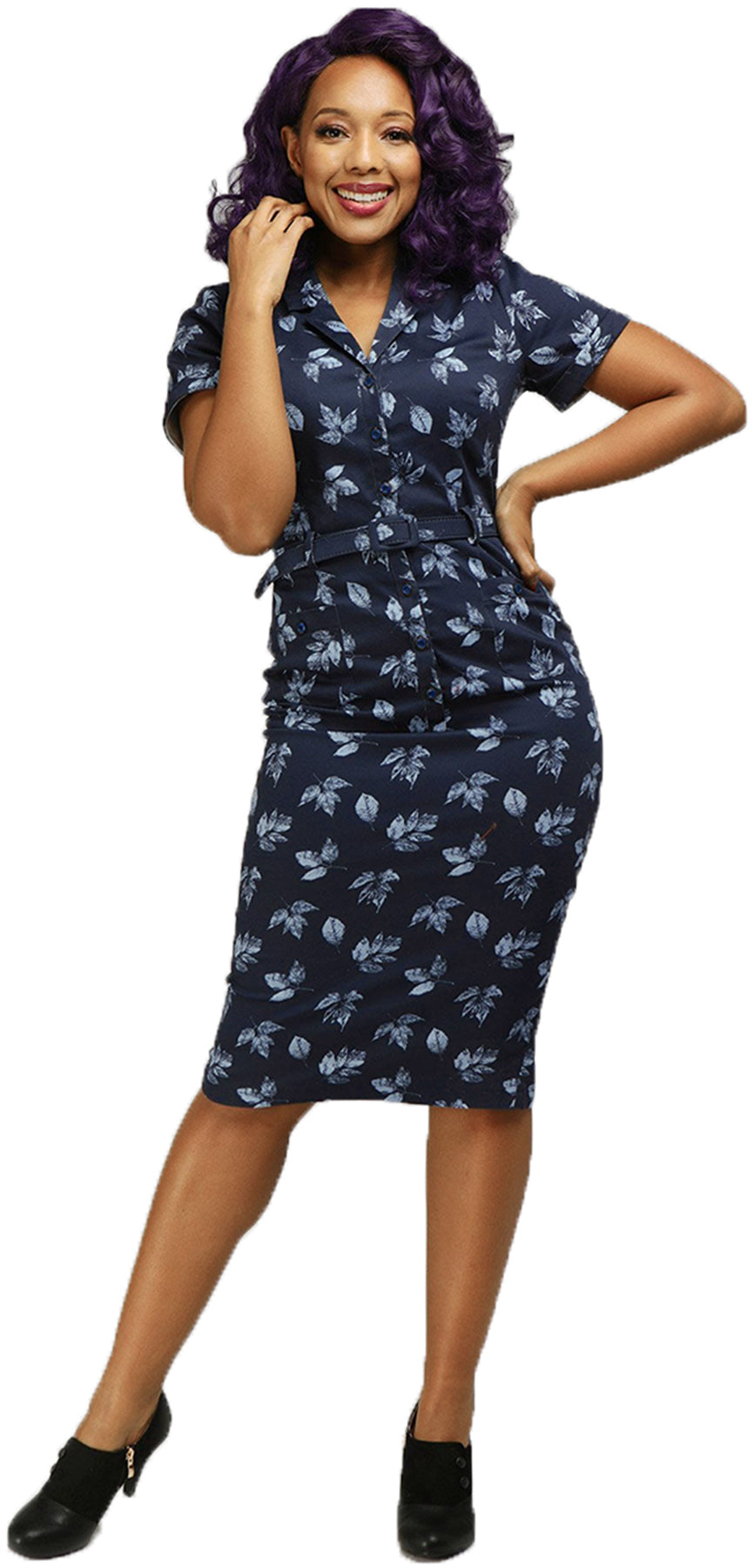 Collectif_CATERINA_Vintage_FALL_LEAVES_Laubblatt_PENCIL_DRESS_Bleistiftkleid_killer_kirsche