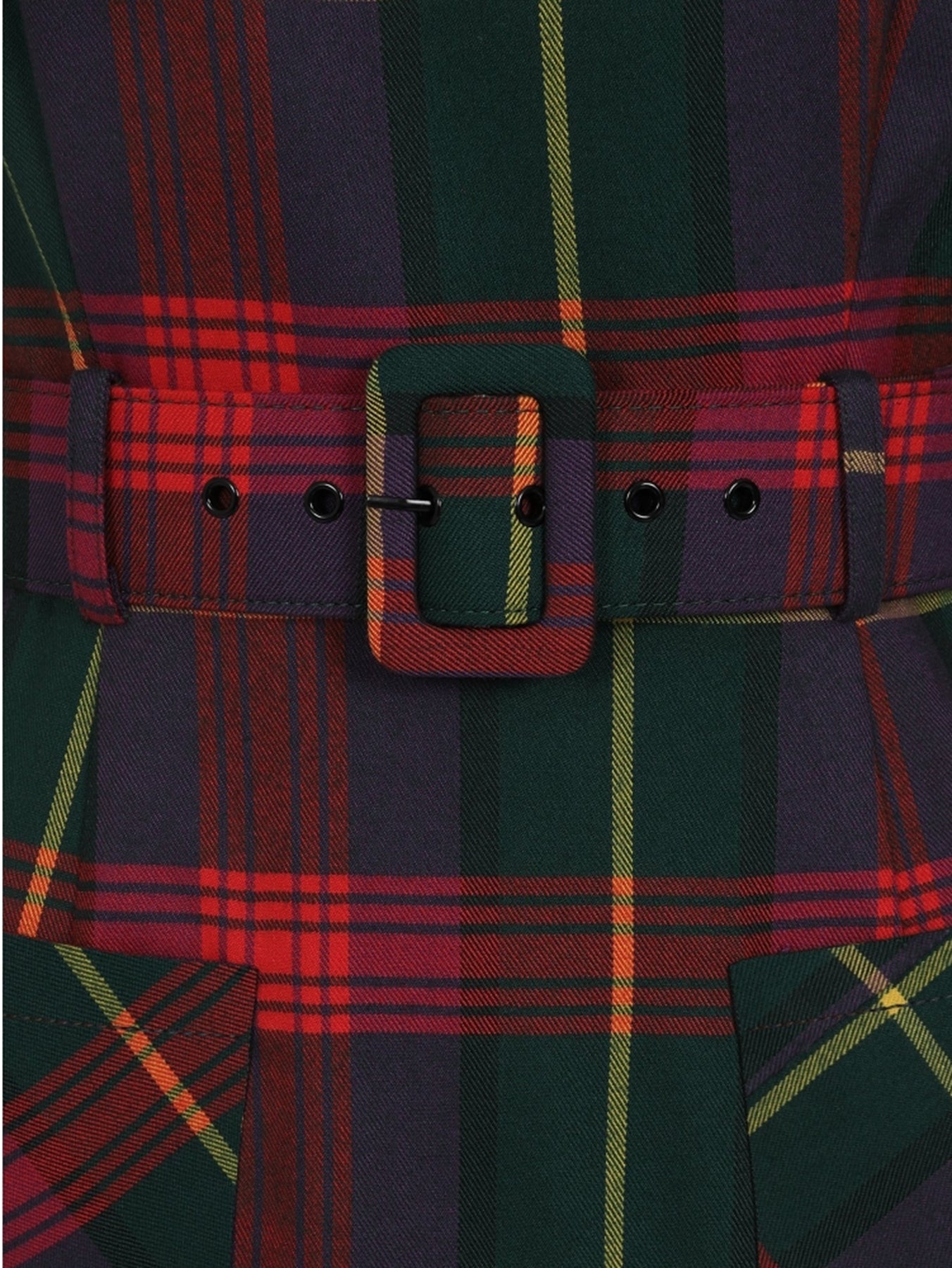Collectif_CERERE_ETUDE_CHECK_V-Neck_TARTAN_Karo_50s_PENCIL_DRESS_Bleistiftkleid_killer_kirsche_4