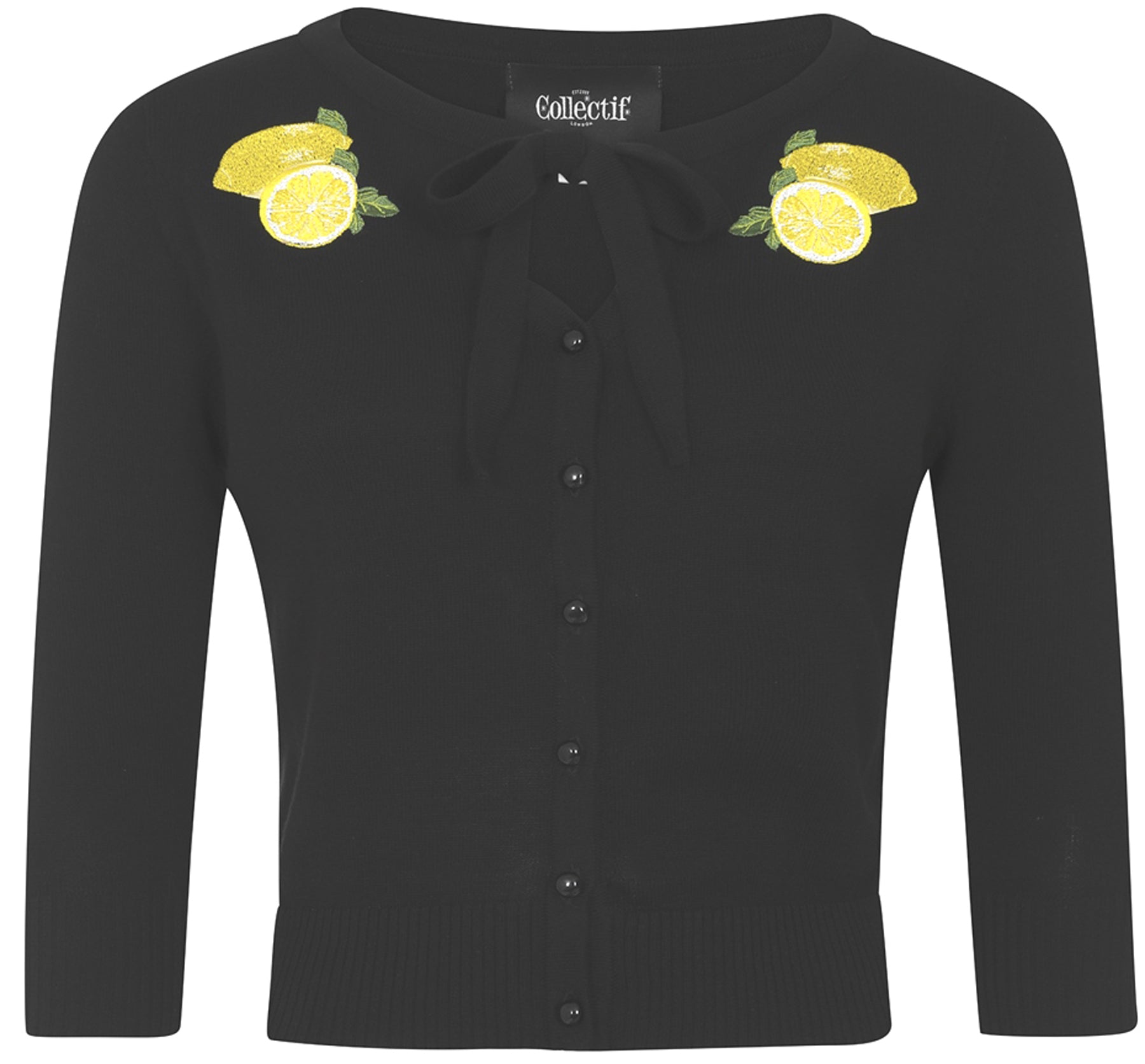 Collectif_CHARLENE_Lemons_Schleife_EMBROIDERY_Strickjacke_CARDIGAN_killer_kirsche_1
