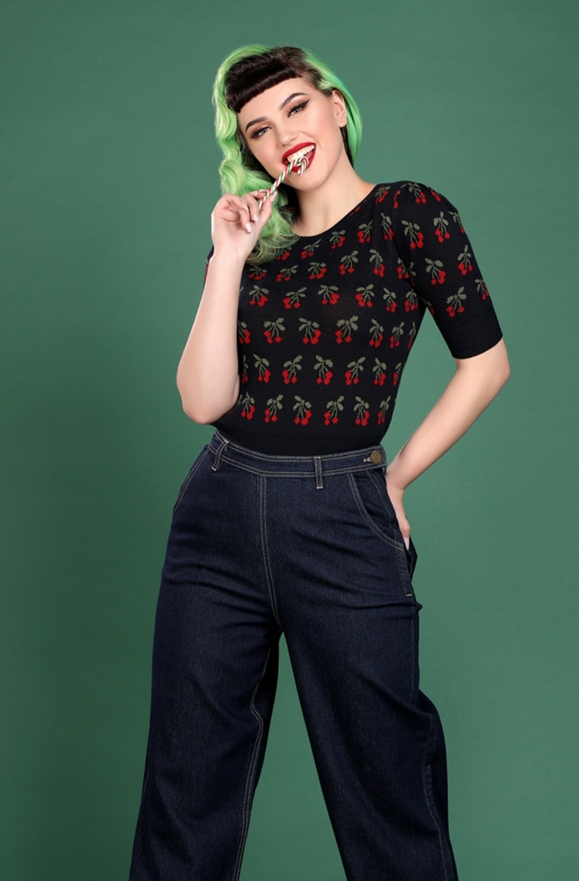Collectif_CHRISSIE_Vintage_CHERRY_Kirschen_Halbarm_Rundhals_JUMPER_Pullover_killer_kirsche_2