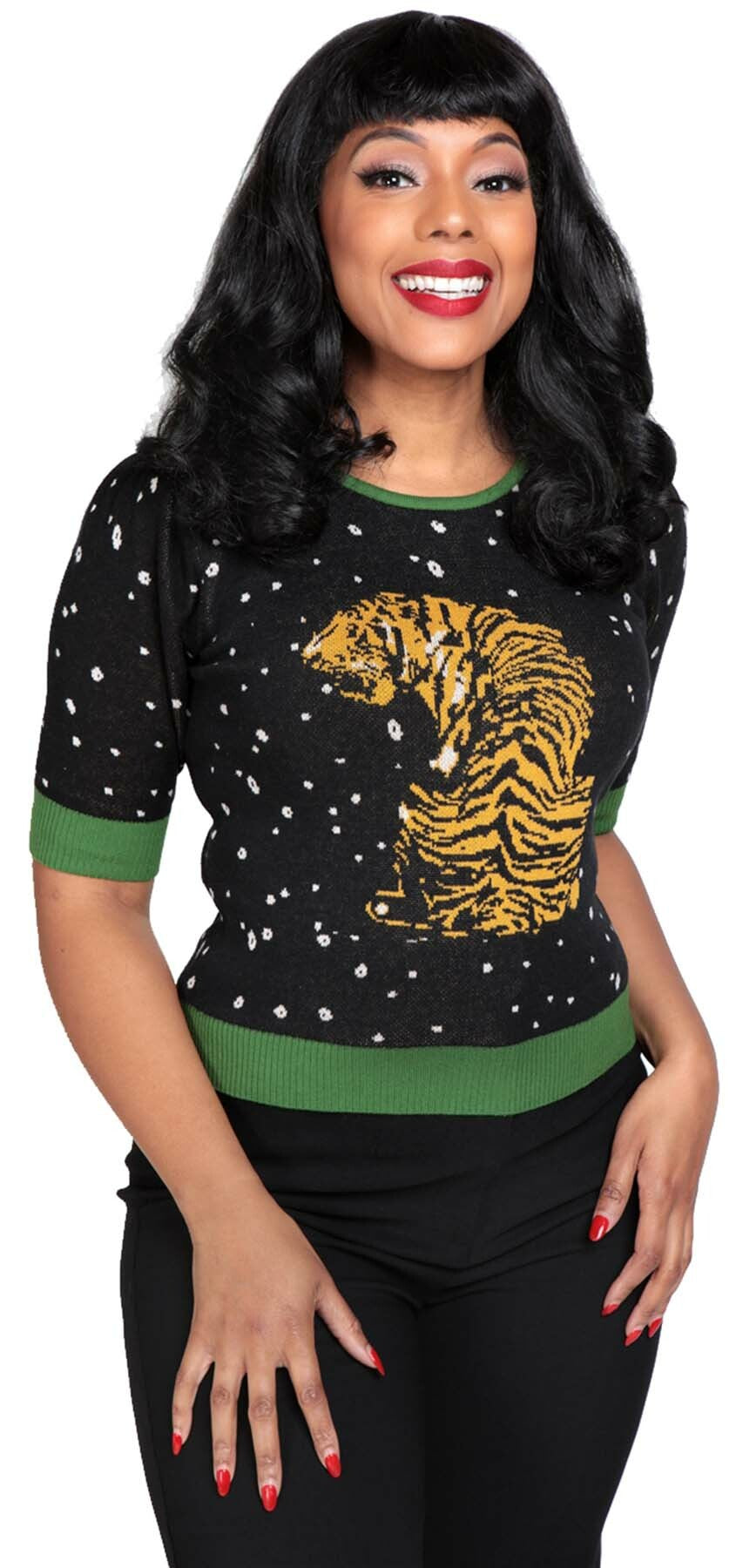Collectif_CHRISSIE_Vintage_TIGER_Halbarm_KNITTED_TOP_Pullover_killer_kirsche_1