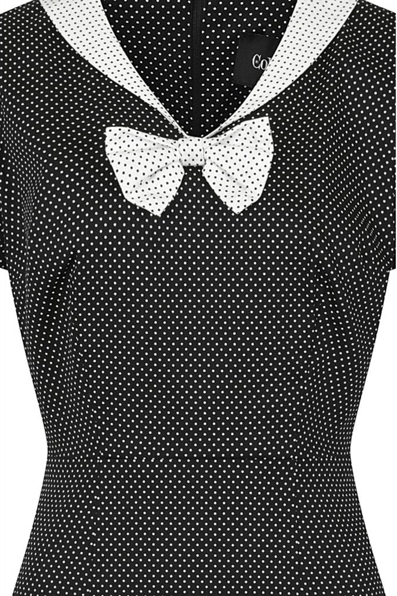 Collectif_CLAIR_Vintage_MINI_POLKA_DOT_Punkte_BOW_Schleife_Dress_PENCIL_KLEID-4g6NrFlIRry230