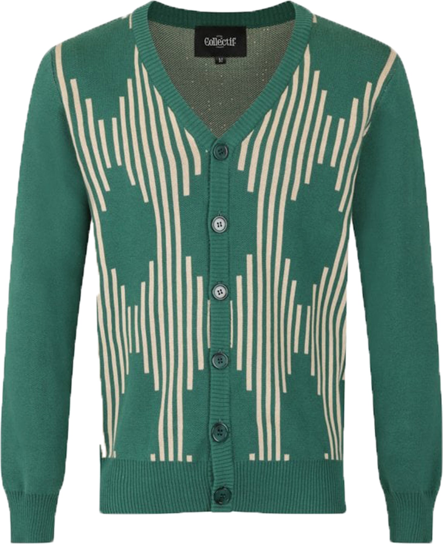 Collectif_DAVE_CALEDONIAN_Vintage_STRIPED_DIAMOND_Herren_Strickjacke_CARDIGAN_killer_kirsche