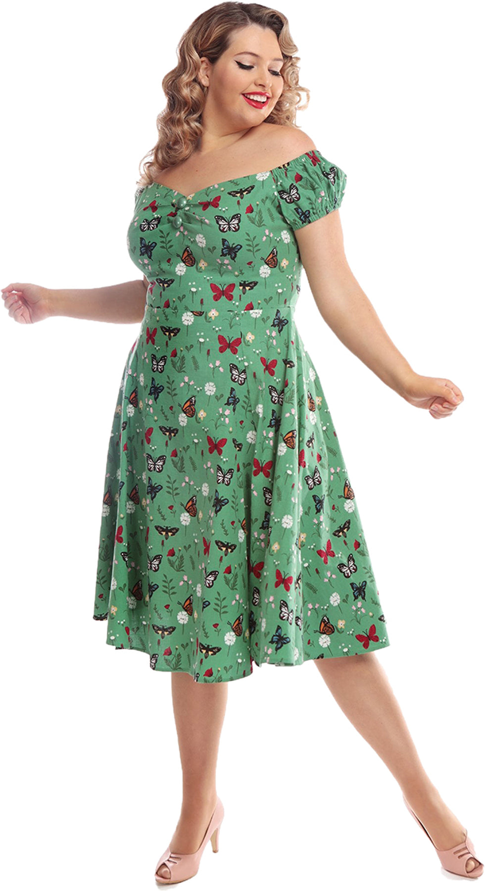 Collectif_DOLORES_50s_BUTTERFLY_Schmetterling_FLORAL_Sweetheart_SWING_DRESS_Kleid_killer_kirschexW7BkmjRSJ6iB