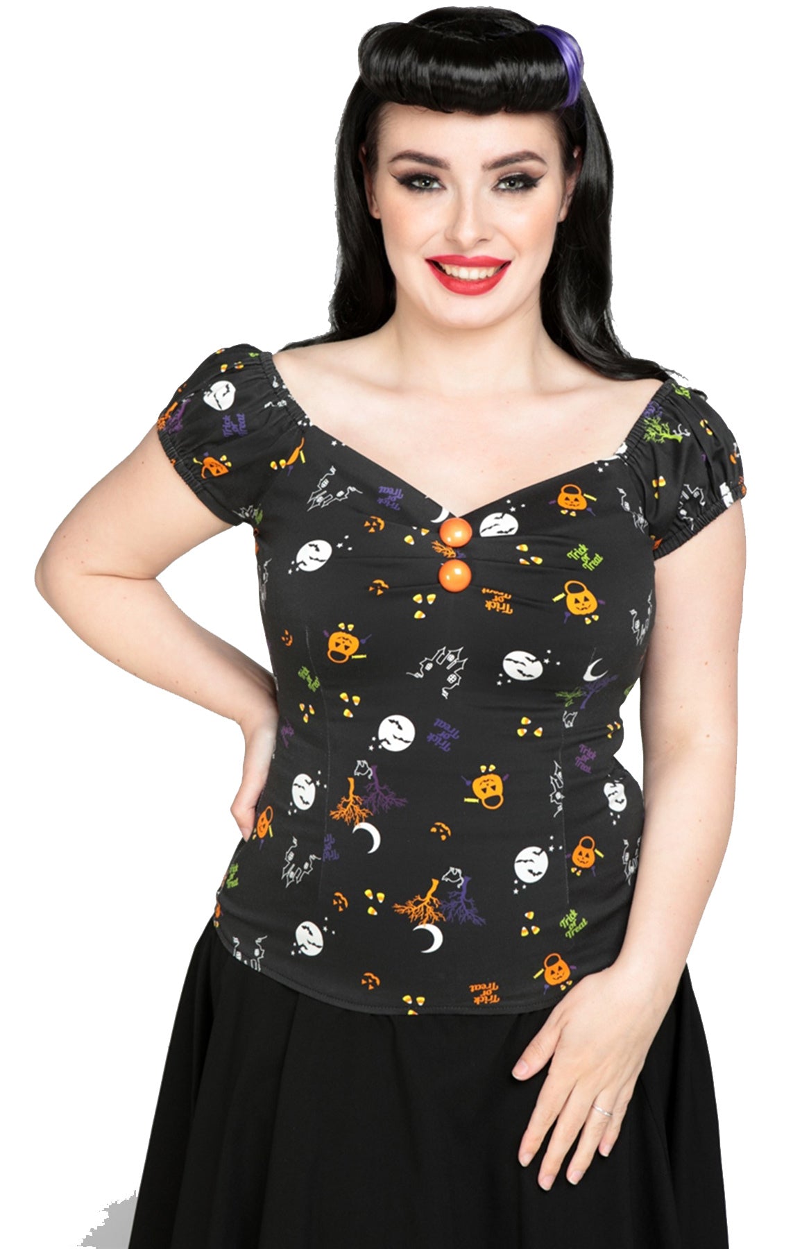 Collectif_DOLORES_Vintage_All_Hallows_Eve_50s_Pin_Up_Bluse_SHIRT_killer_kirsche_1
