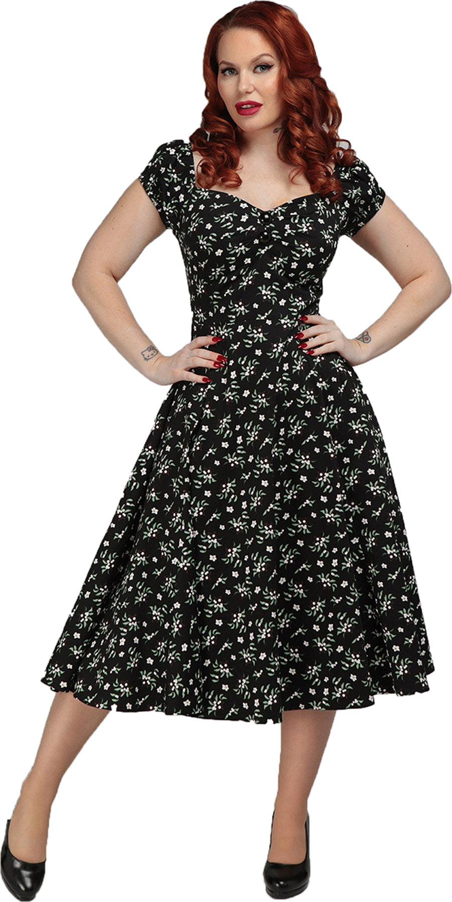 Collectif_DOLORES_Vintage_BERRY_FLORAL_Blumen_50s_Sweetheart_SWING_DRESS_Kleid_killer_kirscheP9WC0vpGbSxdb