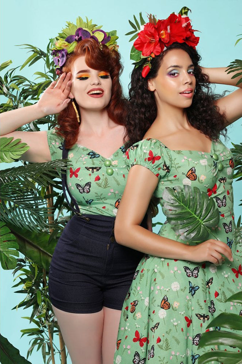 Collectif_DOLORES_Vintage_BUTTERFLY_Schmetterling_FLORAL_Gypsy_Bluse_SHIRT_killer_kirsche_2ZoxdCvUFSbZA4