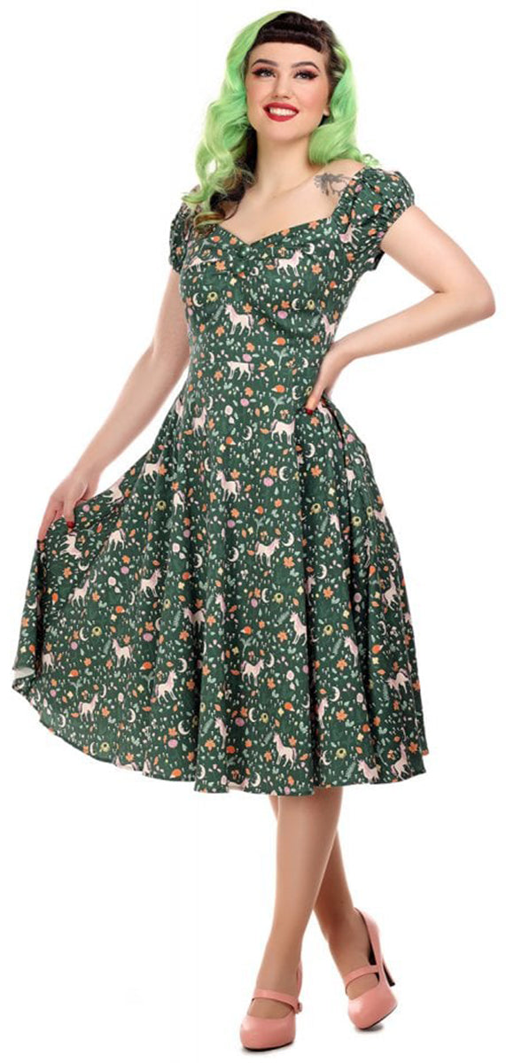 Collectif_DOLORES_Vintage_UNICORN_GLADE_Einhorn_Herbst_SWING_DRESS_Kleid-1XpKyvOmXlmJiI